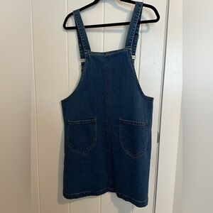 Frank And Oak Denim Overall Mini Dress